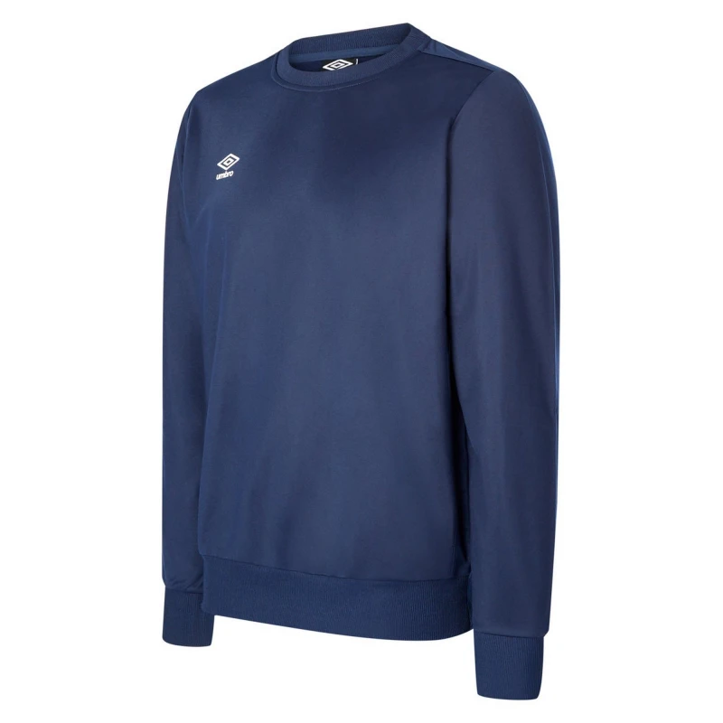 Image of Umbro Umbro Men Polyester Sweatshirt in Dark Navy Size: Small Dark Navy S Male 5063107742933
