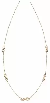 Image of Elements Gold GN339 9k Yellow Gold Infinity Necklace 42.5 Jewellery