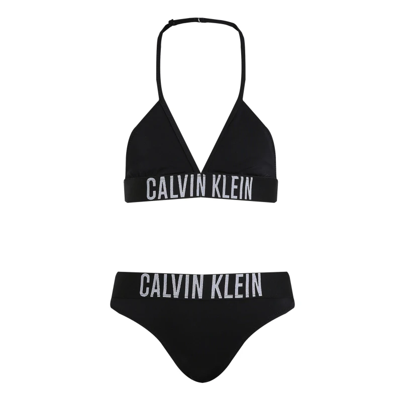 Image of Calvin Klein Jeans Kids Triangle Bikini Set CK Black BEH female 10Y