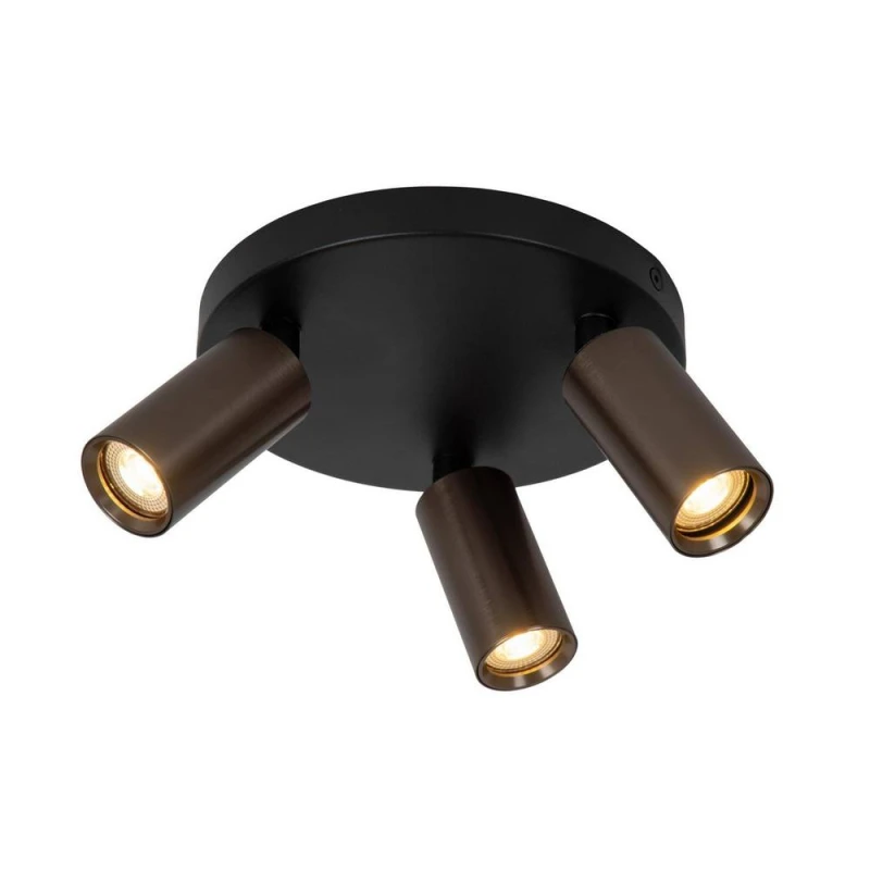 Image of Netlighting Ritmo Ceiling spotlight Ø18cm 3xGU10 (MR11) Coffee in Brown Brown Unisex