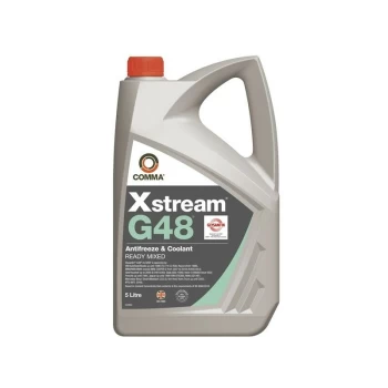 Image of Xstream G48 Antifreeze & Coolant - Ready To Use - 5 Litre - XSG48M5L - Comma