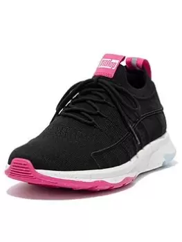 Image of FitFlop Vitamin Ff E01 Knit Sports Trainers, Black, Size 7, Women