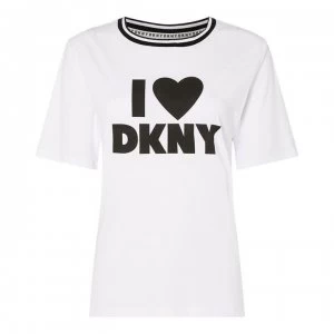 Image of DKNY Love DKNY Pyjama Top - 003 WHTBLACK