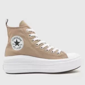 Image of Converse Natural All Star Hi Move Girls Youth Trainers