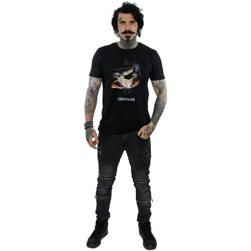 Image of Gremlins Gremlins Men T-Shirt in Black Size: Small Black S Male 5059958518667
