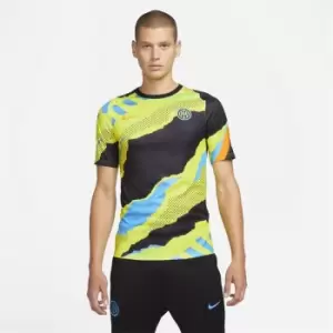 Image of Nike Inter Milan European Pre Match Shirt 2021 2022 - Multi