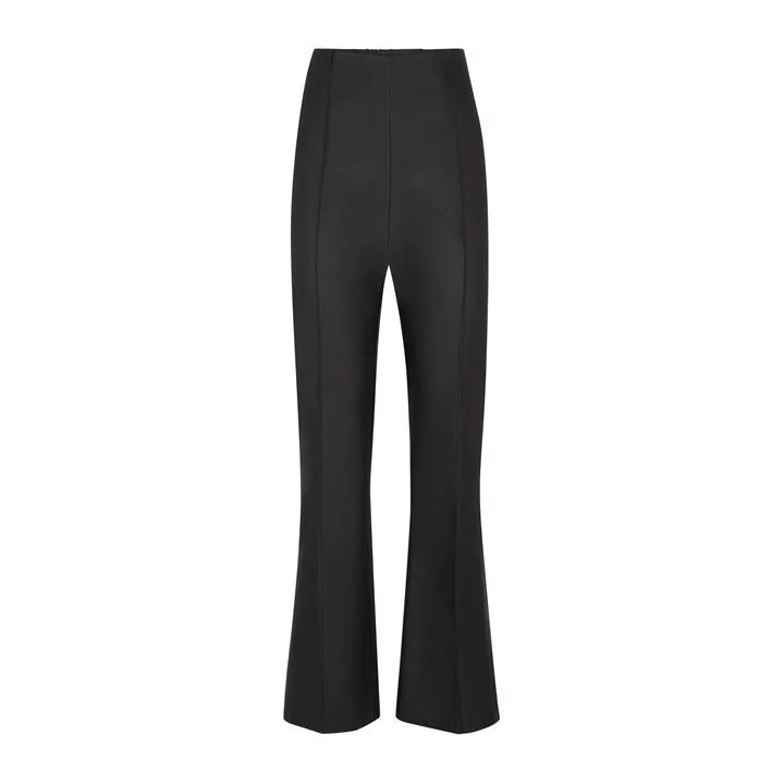 Image of James Lakeland Black Bootsleg Wax Finish Trousers - 8