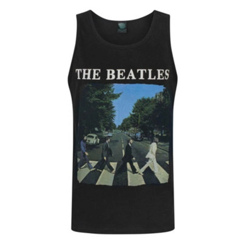 Image of The Beatles The Beatles Men Vest in Black Size: Medium Black M Male 5056030855078