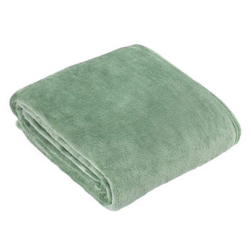 Image of Furn Furn Harrow Fleece Throw in Light Green Size: 140cm x 180cm Light Green 140cm x 180cm Unisex 5025532831309