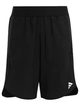 Image of adidas Training Aeroready Shorts, Silver, Size 7-8 Years