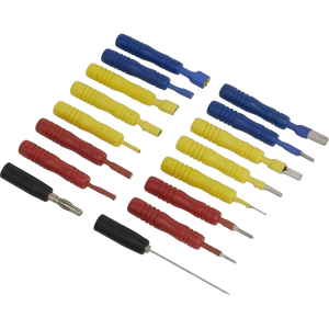 Image of Sealey 16 Piece Test Lead Connector Set