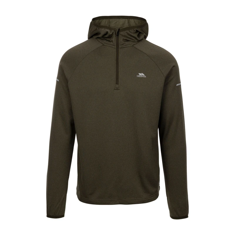 Image of Trespass Trespass Men Montgo Active Hoodie in Brown Size: Small Brown S Male 5063574292740