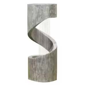 Image of Stylish Fountain Spiral Showers Water Feature with LEDs