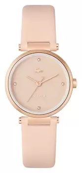 Image of Lacoste 2001335 Orba (30mm) Pink Dial / Pink Leather Strap Watch