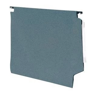 Image of 5 Star 275mm 180gm2 Lateral Files Manilla Heavyweight with Clear Tabs and Inserts Green Pack of 50