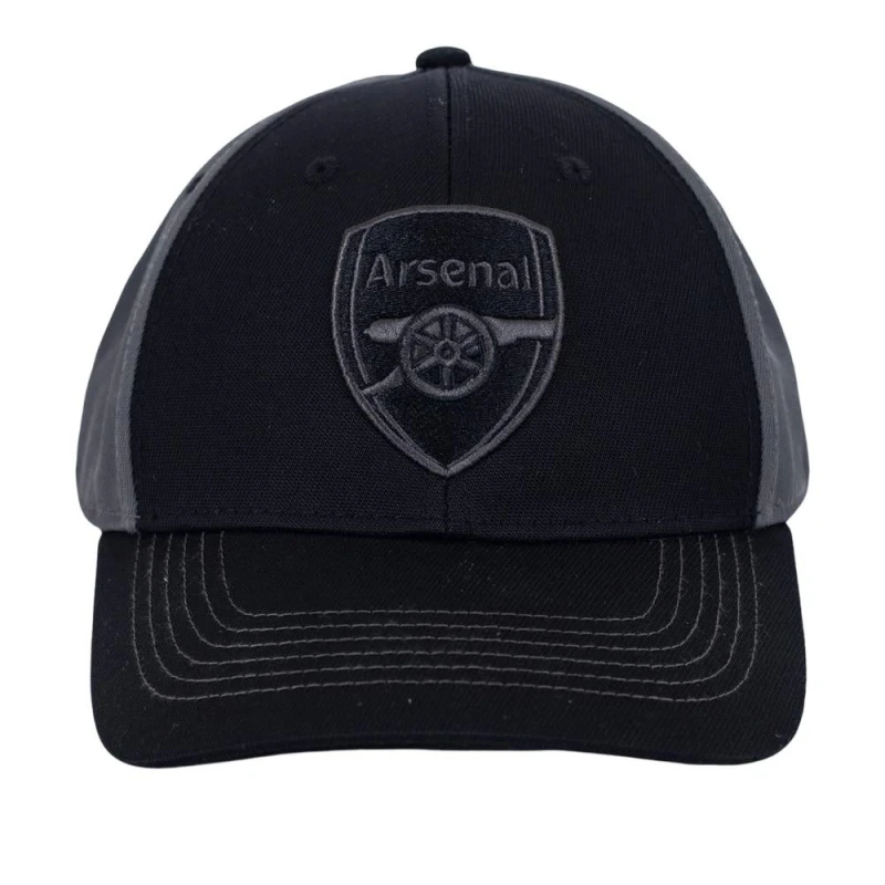 Image of Arsenal FC Womens Crest Baseball Cap in Black Female One Size