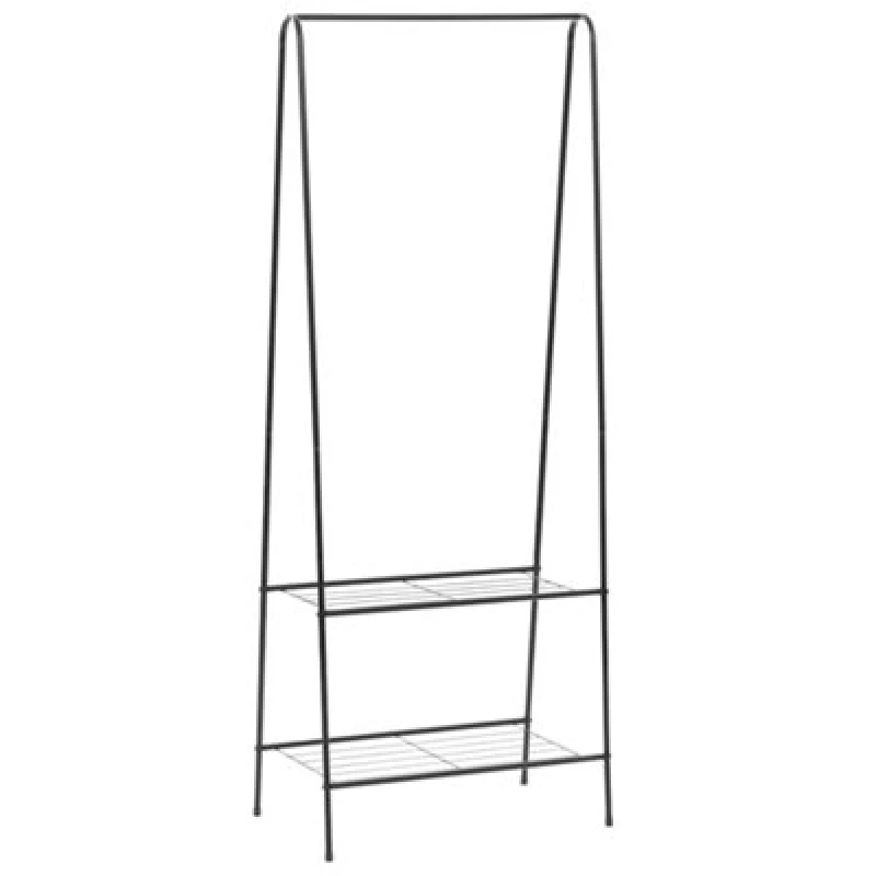 Image of VIDAXL Clothes Rack 59x35x150cm Black Vidaxl 8718475613206
