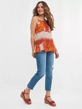 Image of Joe Browns Indian Summer Top - Orange, Size 14, Women