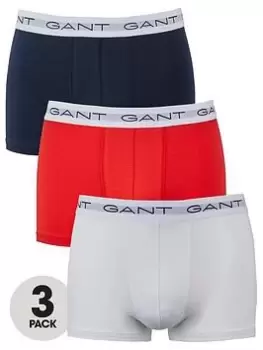 Image of Gant 3 Pack Trunks - Red/Blue/White, Red/Blue/White Size M Men