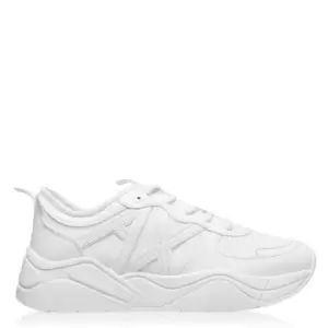 Image of Armani Exchange Chunky Trainers - White