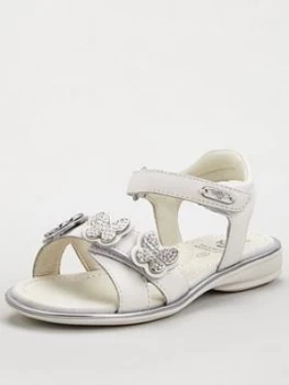Image of Lelli Kelly Girls Agata Butterfly Sandal - White, Size 9 Younger