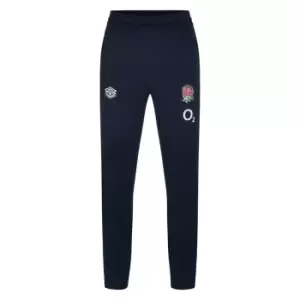Image of Umbro England Rugby Tapered Tracksuit Bottoms 2023 2024 Adults - Blue