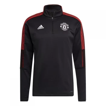 Image of adidas Manchester United Warm Training Top 2021 2022 Mens - Black