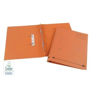 Image of Elba Foolscap Spring Transfer File 285gsm 35mm Orange Pack of 25