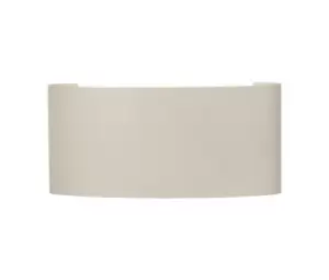 Image of Arcs Flush Wall Lamp, 6W LED, 3000K, 450lm, IP54, Sand White