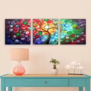 Image of PMDR0221 Multicolor Decorative Canvas Painting (3 Pieces)
