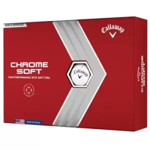 Image of Callaway 2022 CHROME Soft 22 Golf Balls - White