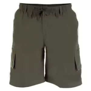 Image of Duke Mens Nick-D555 Shaped Leg Cargo Shorts (6XL) (Khaki)