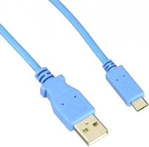 Image of StarTech (1m) Mobile Charge Sync USB to Slim Micro USB Cable for Smartphones and Tablets (Blue) - A to Micro B