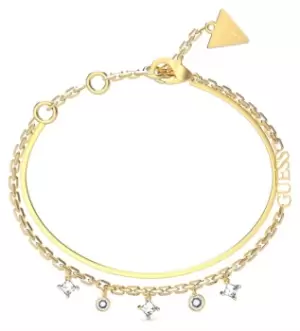 Image of Guess UBB03068JWYGWHL Gold Plated White Charms And Double Jewellery