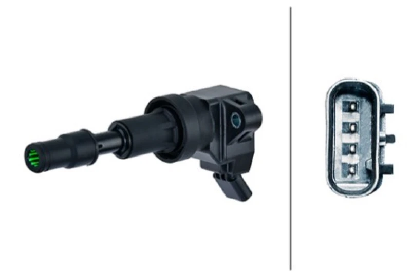 Image of HELLA 5DA 358 168-781 Ignition coil 4 12 Flush-Fitting Pencil Ignition Coils KIA: Ceed III Hatchback, Ceed III Sportswagon, HYUNDAI: i30 III Fastback