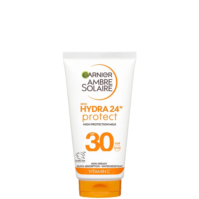 Image of Garnier Ambre Solaire SPF 30 Hydra 24 Hour Protect High Protection UVB & UVA Hydrating Sun Cream Lotion, 50ml