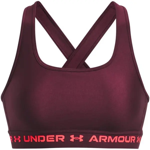 Image of Under Armour Armour Medium Support Crossback Bra Womens - Red 10
