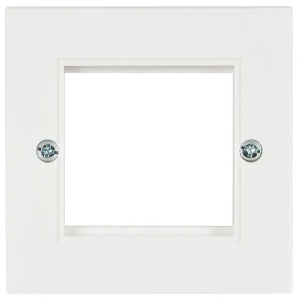 Image of avlink Single 1 Gang Modular Wall Face Plate Frame for 2 x Euro Keystone Module 25x50mm A-CAB177556