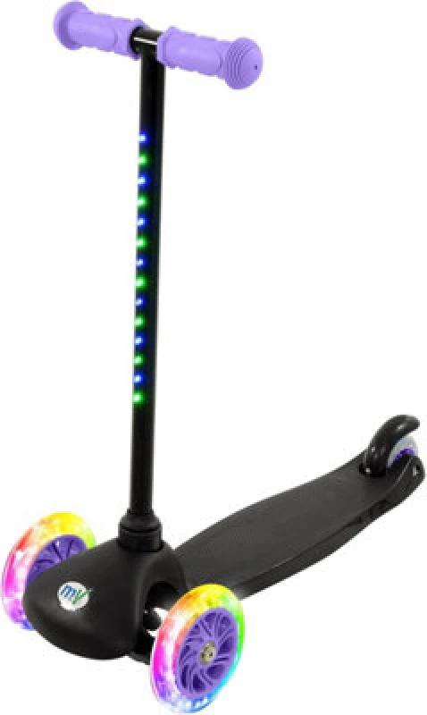 Image of Jack Stonehouse Move Tilt & Glo Scooter With Lights Lilac Push Along