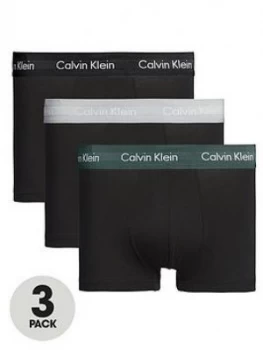 Image of Calvin Klein 3 Pack Low Rise Trunk - Black