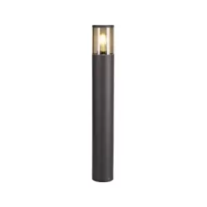 Image of Luminosa Lighting - 65cm Bollard Post Lamp 1 x E27, IP54, Anthracite, Smoked