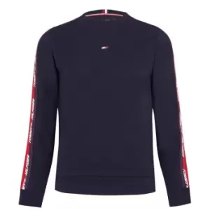 Image of Tommy Sport Hilfiger Sport Tape Crewneck Sweater Mens - Blue