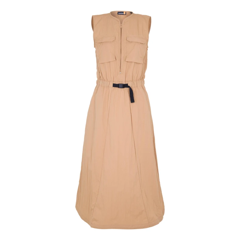 Image of Timberland Womens Utly Summer Pinafore Dress Light Wheat female 10 (S)