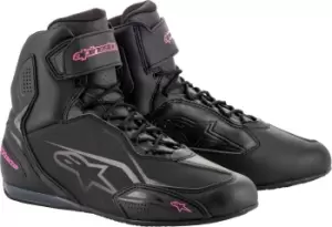 Image of Alpinestars Stella Faster-3 Ladies Motorcycle Shoes, black-pink, Size 39 40 for Women, black-pink, Size 39 40 for Women
