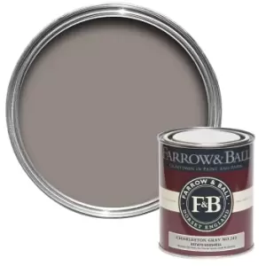 Image of Farrow & Ball Estate Charleston Gray Eggshell Paint, 750Ml