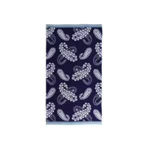 Image of Helena Springfield Paisley Bath Sheet, Blue