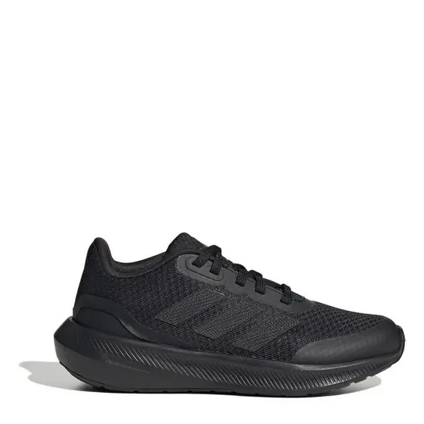 Image of adidas Run Falcon 3 Junior Boys Running Shoes - Black 4