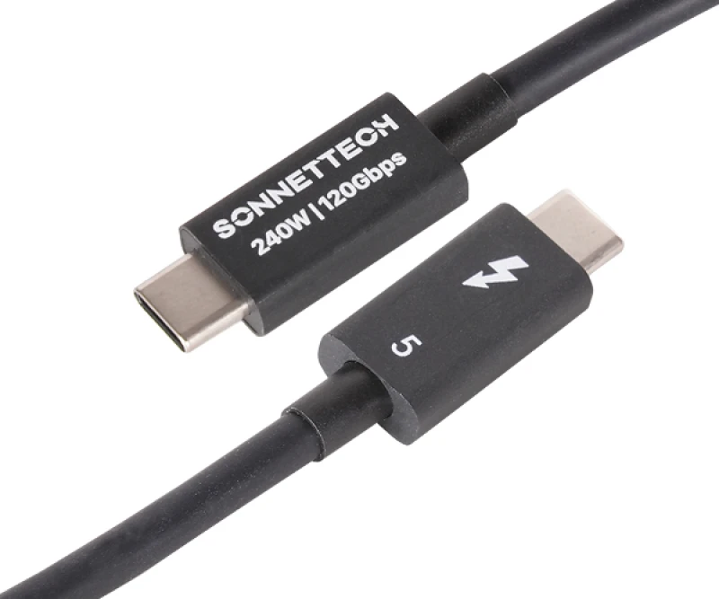 Image of Sonnet TCB-TB5-03M Thunderbolt cable 0.3 m 80 Gbit/s Black