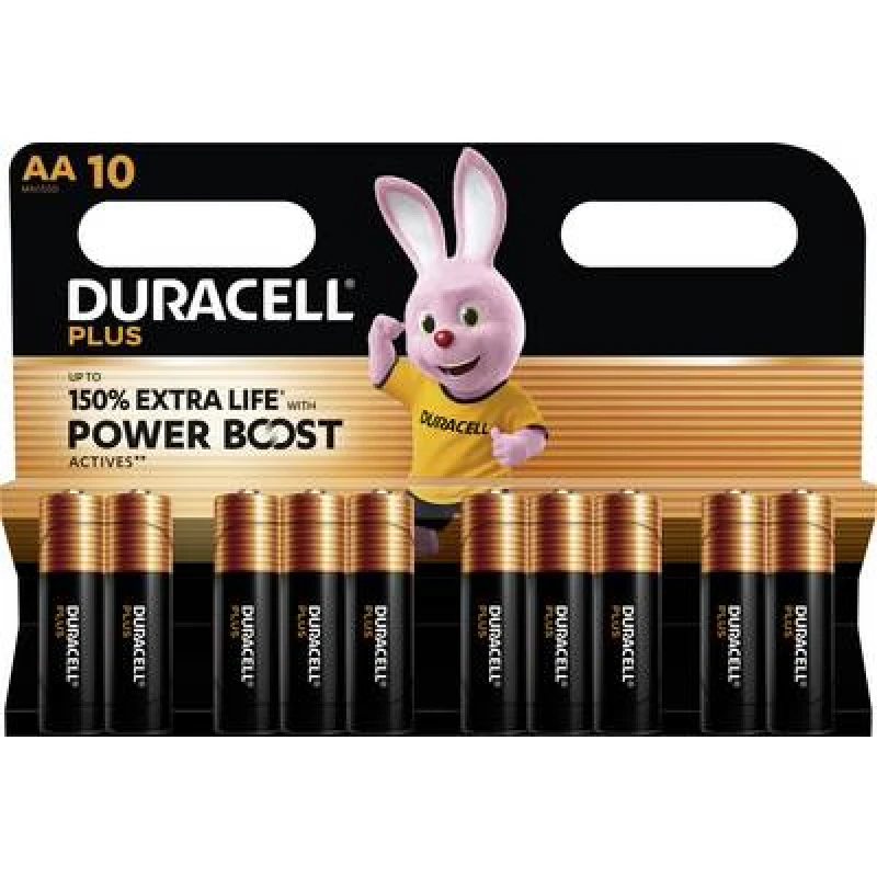 Image of Duracell Duracell Plus Power Boost AA battery Alkali-manganese 1.5 V 10 pc(s) 151259