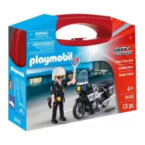 Image of Playmobil City Action Collectable Police Carry Case 5648